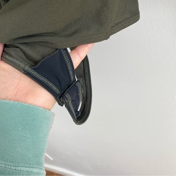 ALIX NYC | Women’s Hewlett Bodysuit Pine Green Turtleneck Open Plunge Deep V Top - Picture 3 of 10